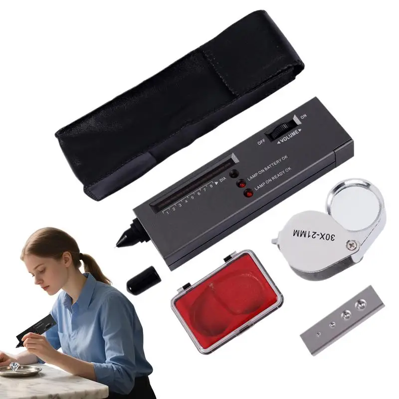 

Gemstone Tester Gem Jewelry Tester Pen Portable Professional Precious Testing Tool For Verification Analysis Collectors