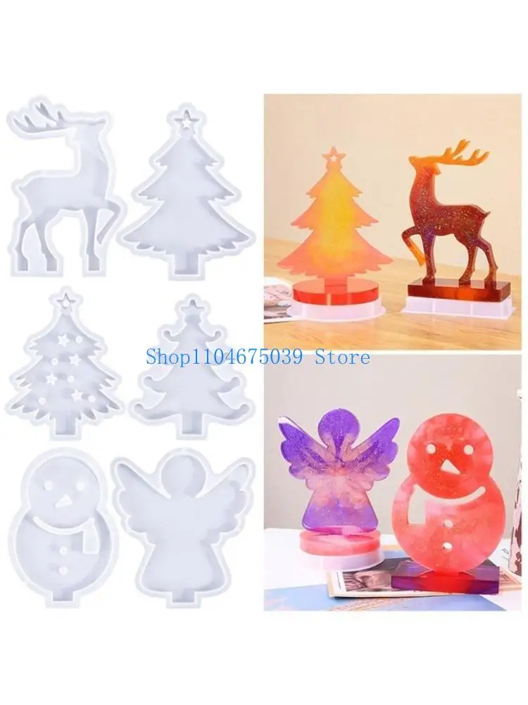 

5asd силиконовая гипсовая форма для подсвечника, рождественская тематическая форма для подсвечника, инструмент для изготовления