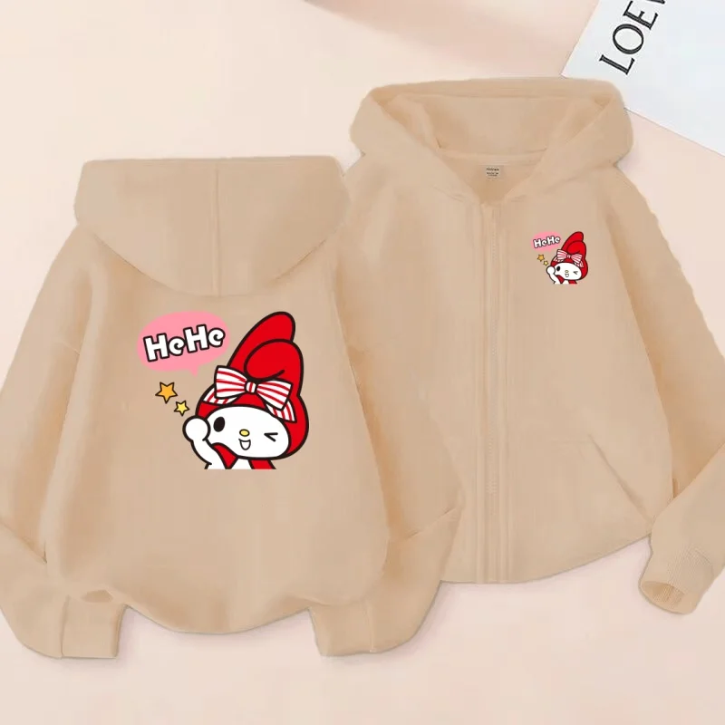 

Children's Sports Jackets, Cute Animated Printed Zipper Jackets, Casual Sportswear. Girls Like Purple, Pink and White Coats