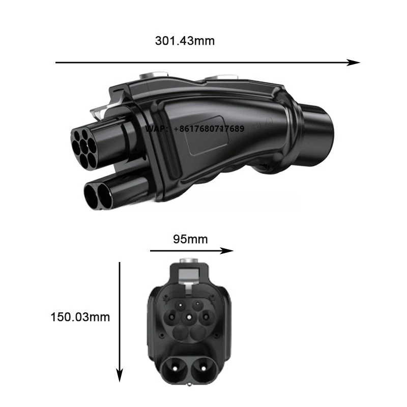 EVSE DC Charging CCS2 to CHAdeMO Adapter EV Connector 250A DC Fast Charger Adapter CCS1 to CCS2 Charging Converter
