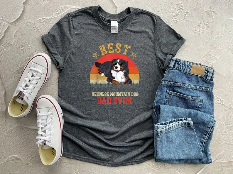 Mountain Dog shirt f Dog gifts Best Dog Dad Ever Short Sleeve Top Tees O Neck Streetwear harajuku Fashion 100% Cotton goth y2k