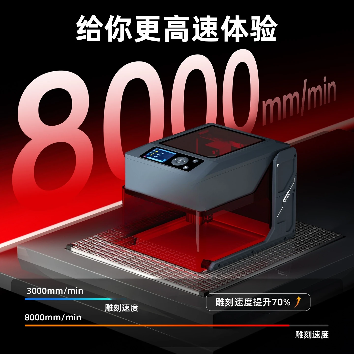 آلة الحفر بالليزر الذكية، وسم المعادن الصغيرة المحمولة