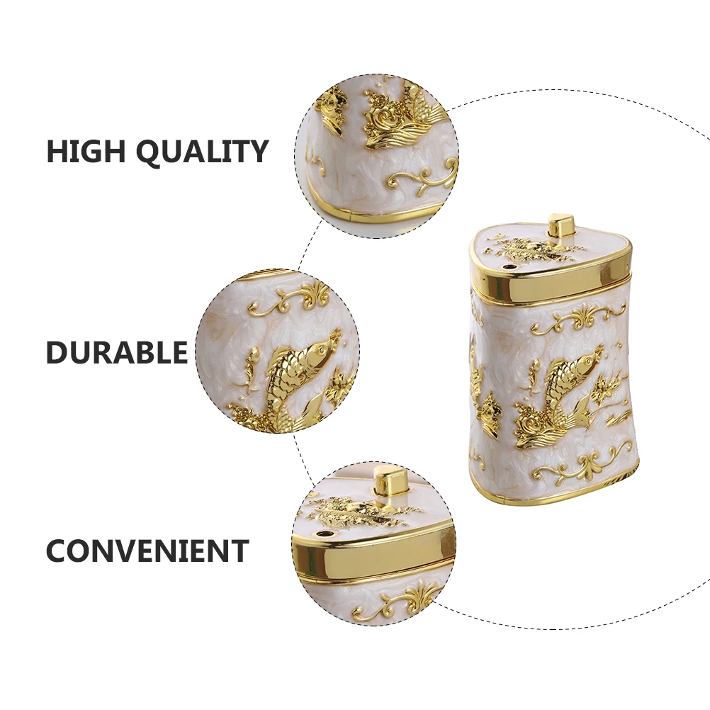

1pc Toothpick Holder Organizer Case Creative Decorative Home Table Pressing Type Box for Cotton Swabs Hairpins Dental Floss