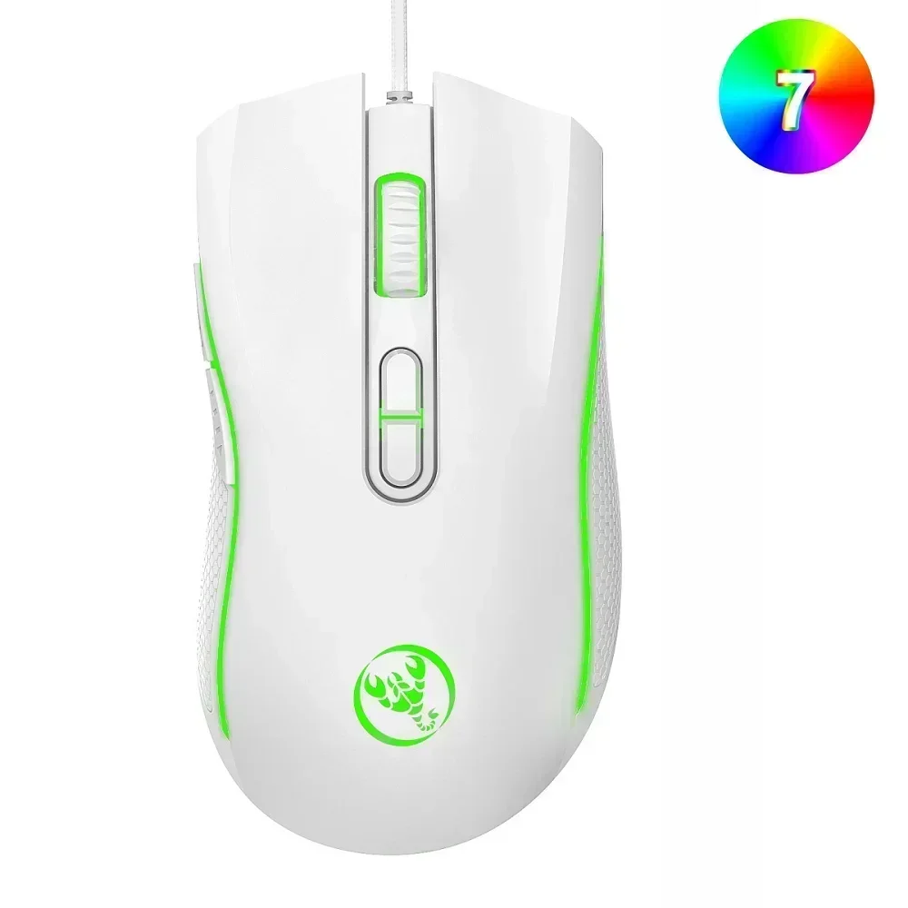 YP 3200 DPI  A869 Optical Ergonomic 4 Level Resolution Adjustment RGB ABS Opto-electronic Wired Gaming Mouse for Laptop and PC