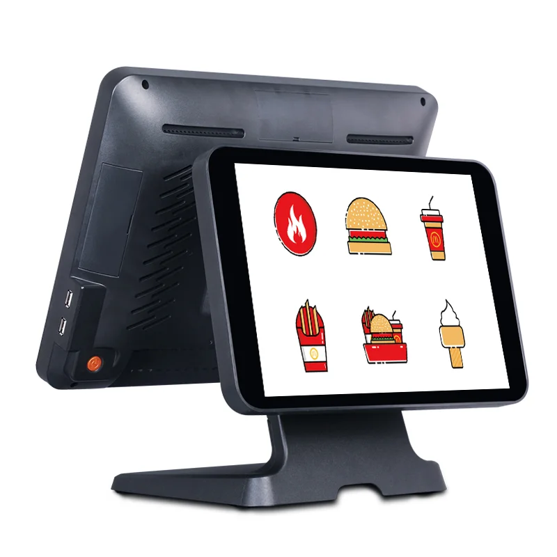 All-in-One Maszyna POS Dwuekranowy terminal POS z systemem Android 15-calowy ekran dotykowy tabletu