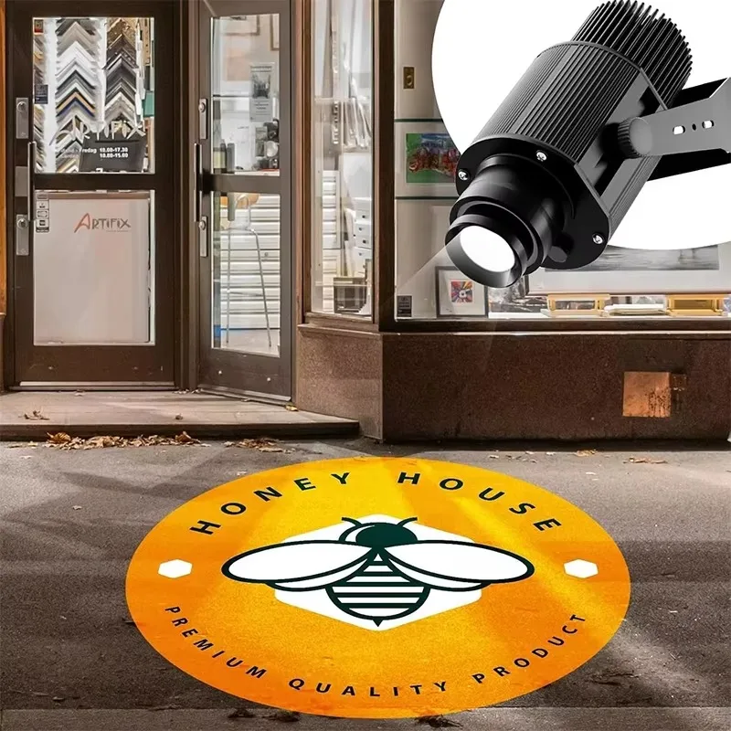 

[Hot Sale] Advertising Logo Gobo Projector Advertising Projector Light Outdoor Waterproof Remote Control Customizedized Logo Gob