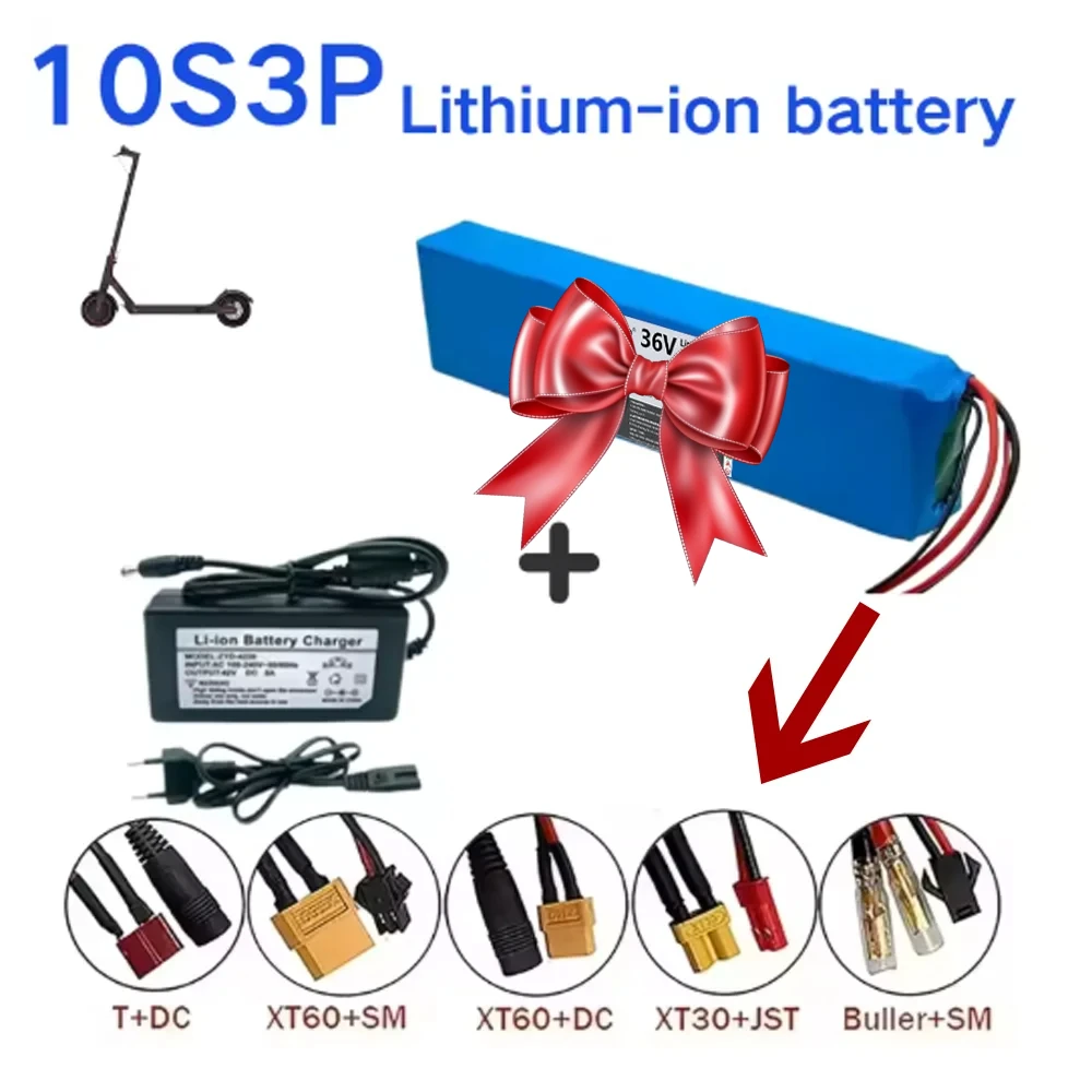 

36V Upgrade 100000mAh 10S3P 36v Electric Scooter Battery Pack 36v Battery Scooter 18650 Lithium M365 Electric Scooter