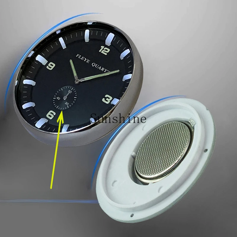 

High-end car luminous clock ornament center console jewelry universal, car ambient light ornament