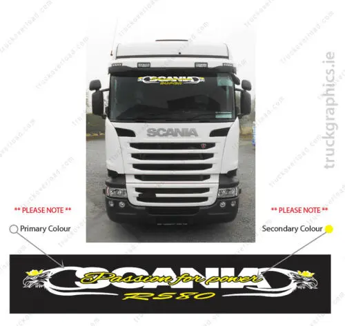 For Scania Passion for Power Window Decal,Sticker, R Series Topline, (24B)