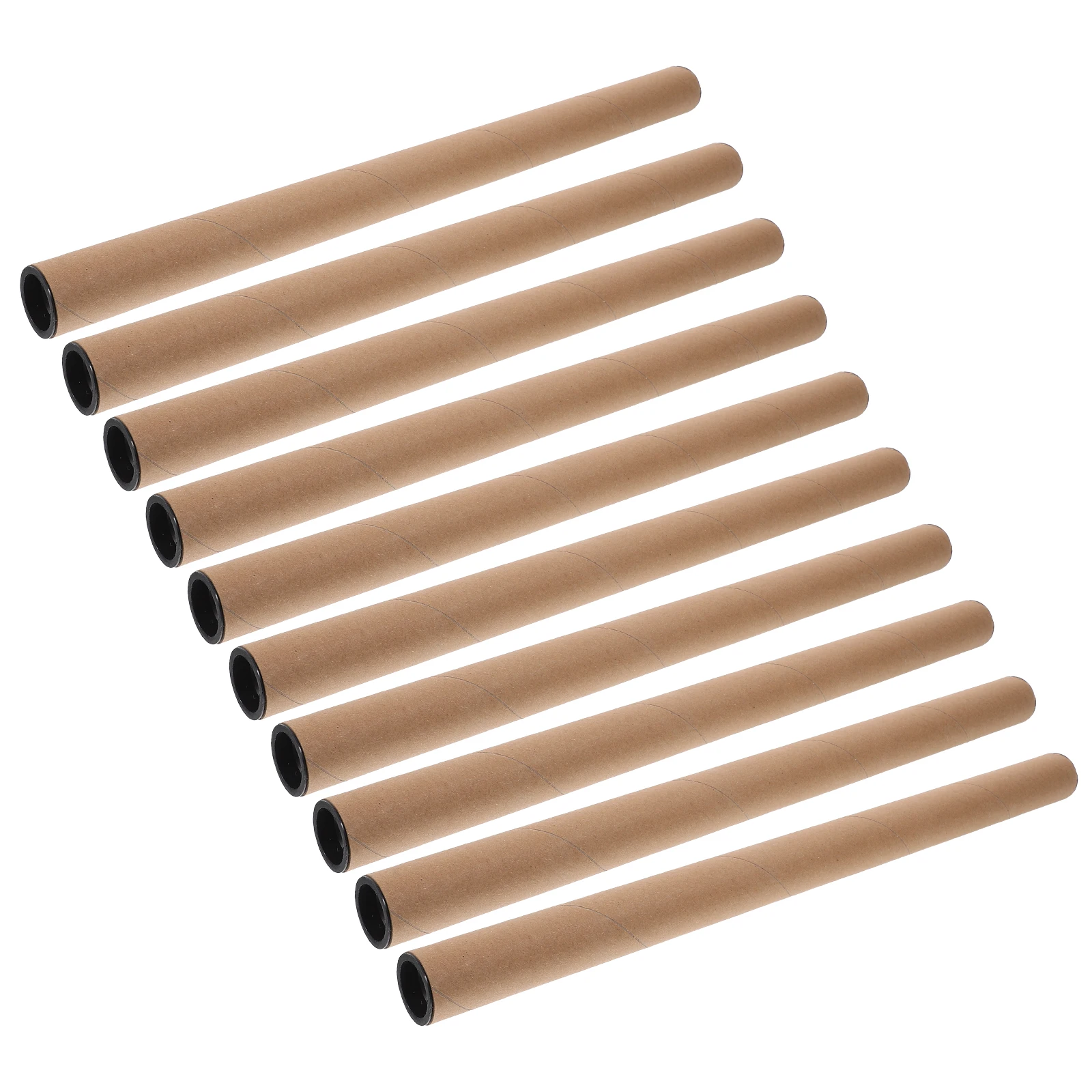 10Pcs Mailing Tubes Paper Poster Tube Brown Kraft Tube for Shipping Artwork Storage Cardboard Tubes for Packaging
