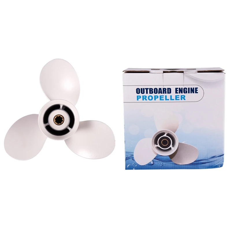 

9 1 / 4X12-J For Yamaha 9.9Hp-15Hp 8 Tooth Spine Aluminium Propellers Yamaha Boat Accessories Marine Propellers