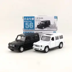 1/42 Mercedes-Benz G350d SUV Sport Car Diecast Metal Toy Model Pull Back Door Openable Collection Gift For Kid Boy Match Box