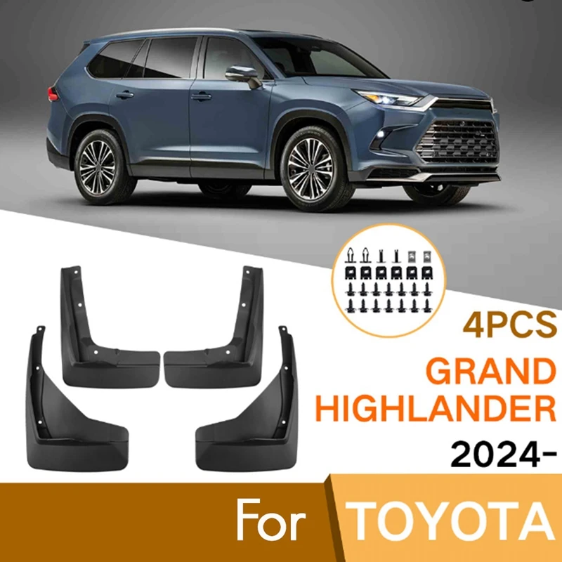 Car Mud Flaps For Toyota Grand Highlander 2024 Fender Mud Guard Flap Splash Flaps Accessories