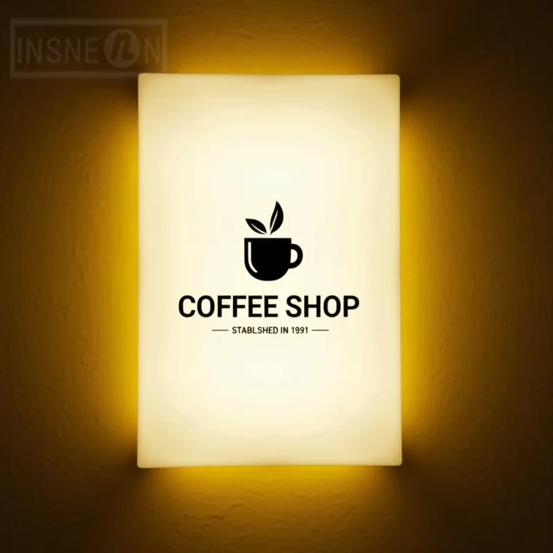 Custom Business Light Box Sign Outdoor Storefront LED Acrylic Illuminated Signboard Waterproof Durable Professional Shop Signage