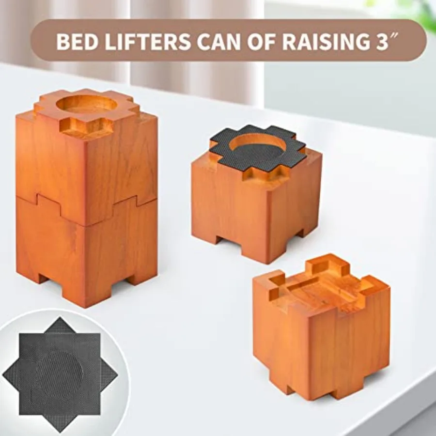bed elevated with storage underneath