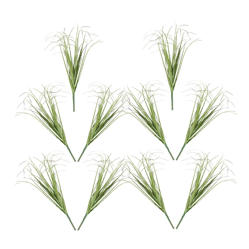 

10pcs Artificial Grass Lifelike Greenery Fake Plants Decor For Home Desktop Photography Scene Simulation Plant Adornment Faux