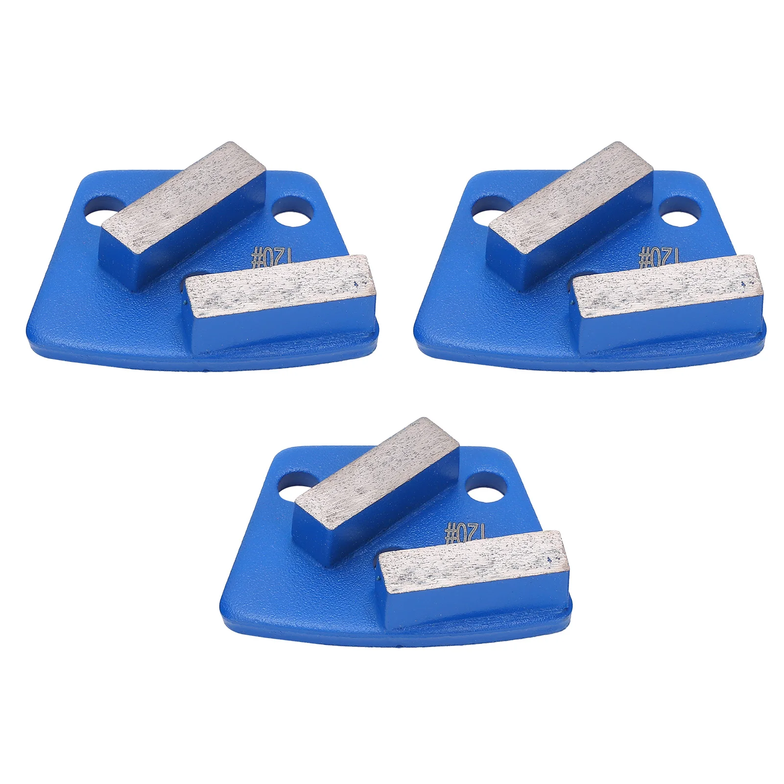 Zapatos de molienda Trapezoidal Suelo de hormigón Corte aggreesivo 2 dientes largos Azul 120 #   Corte aggreesivo para suelos de hormigón