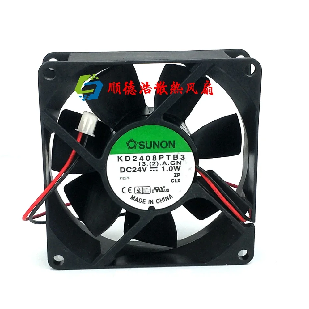 80mm cooling fan 8025 For Sunon KD2408PTB3 DC 24V 1W server dual ball bearing fan