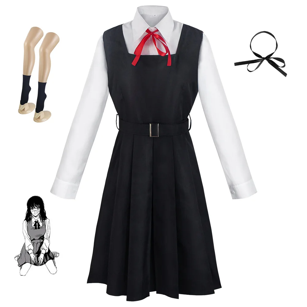 Anime Mitaka Asa Costume Cosplay donna ragazze JK uniforme scolastica parrucca Chainsawman War Demon Yoru Cosplay Costume di Halloween