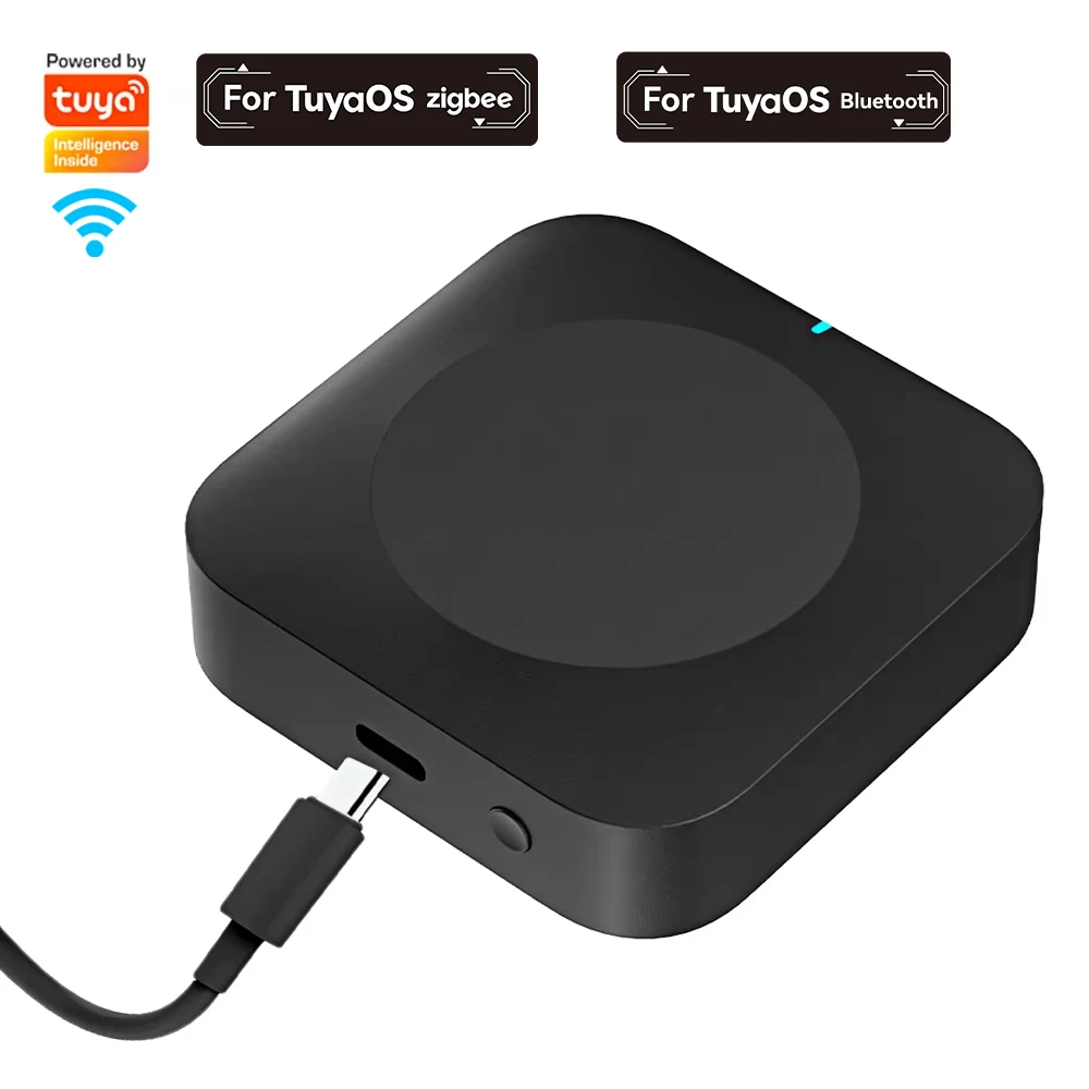 

2.4G-5GHz Tuya Bluetooth Zigbee Wireless Gateway For Tuya Smart App Remote Control Can connect 128 Devices For Google Home Alexa