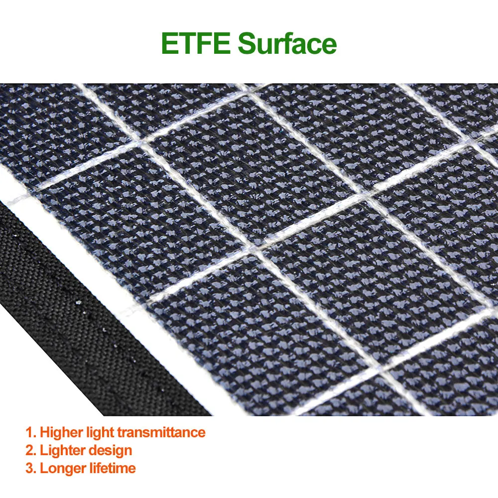 ETFE Solar Panel Folding Pack 45W Solar Cells Type-c PD 18W USB QC3.0 Output Portable Solar Power Bank Outdoor Camping Charger