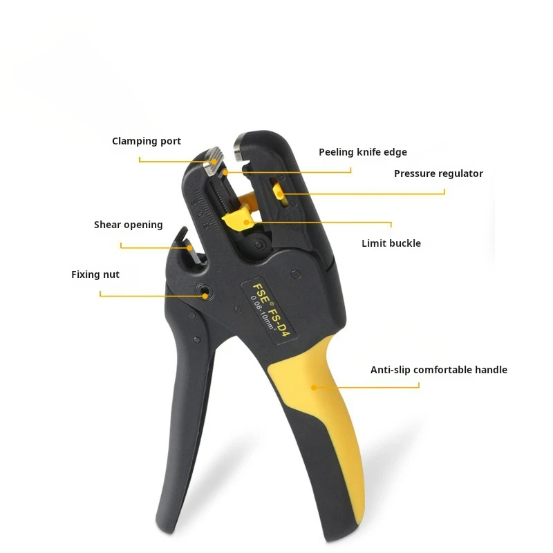 multitool 0.08-10mm Stripping line pliers automatic Split cable electric wire Peel tools bring Scissors Wire Pliers