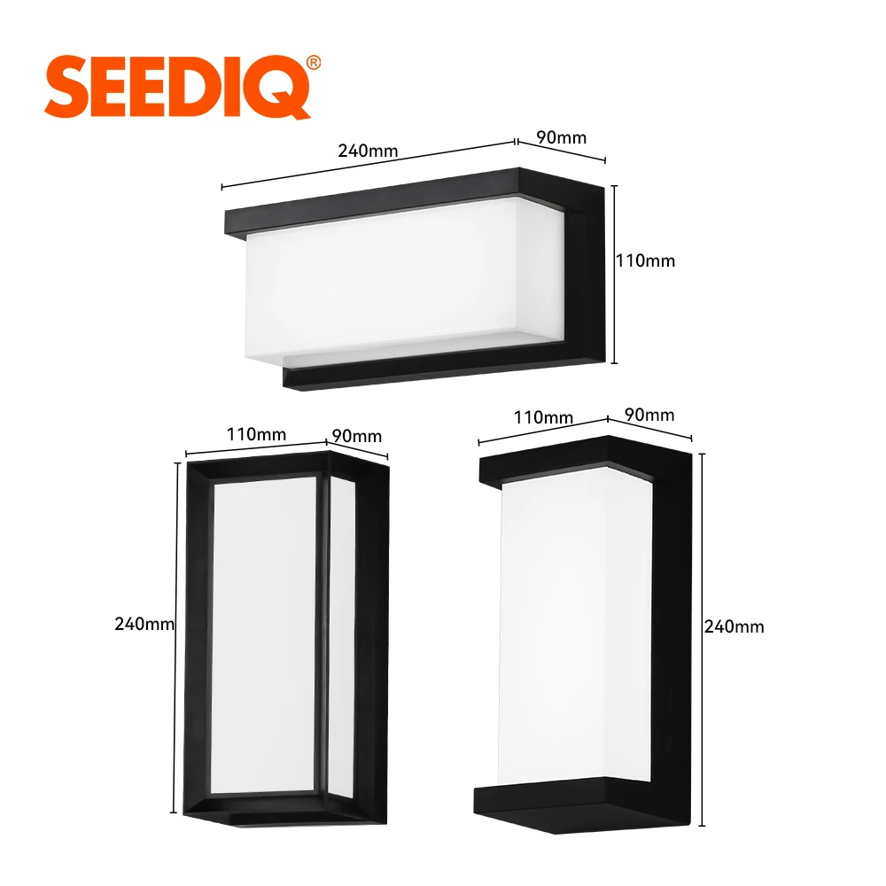 Lâmpada de parede led ao ar livre à prova dip65 água ip65 AC85-265V luz de parede externa 3000k luz de fachada branca quente varanda decoração de jardim