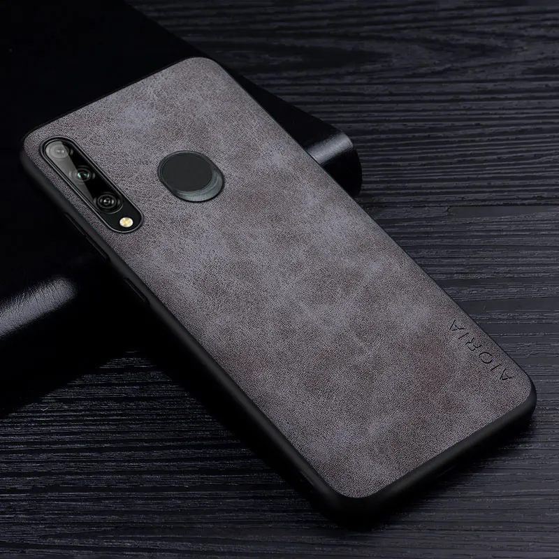 Premium PU Leathe Phone Case for Huawei P30 P40 Lite Pro Plus P Smart 2021 Scratch-Resistant Solid Color Protective Cover