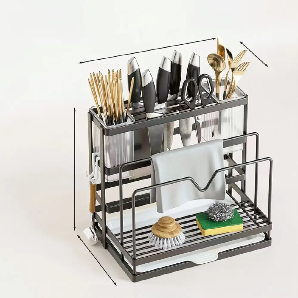 Premium Kitchen Storage Organizer Stand For Block Cutting Board Pot Lid Multi Functional Rack Space Saving Tool Holder