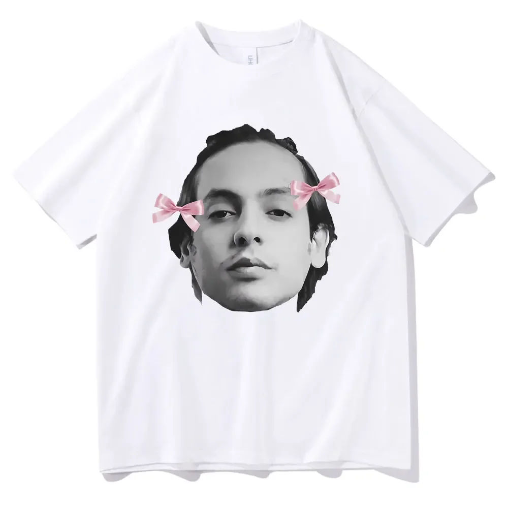 Singer Natanael Cano Facial Printed T-shirt Men's Hip Hop Casual Tshirt Fun Street Wear Oversized Tshirt Women's T-shirt