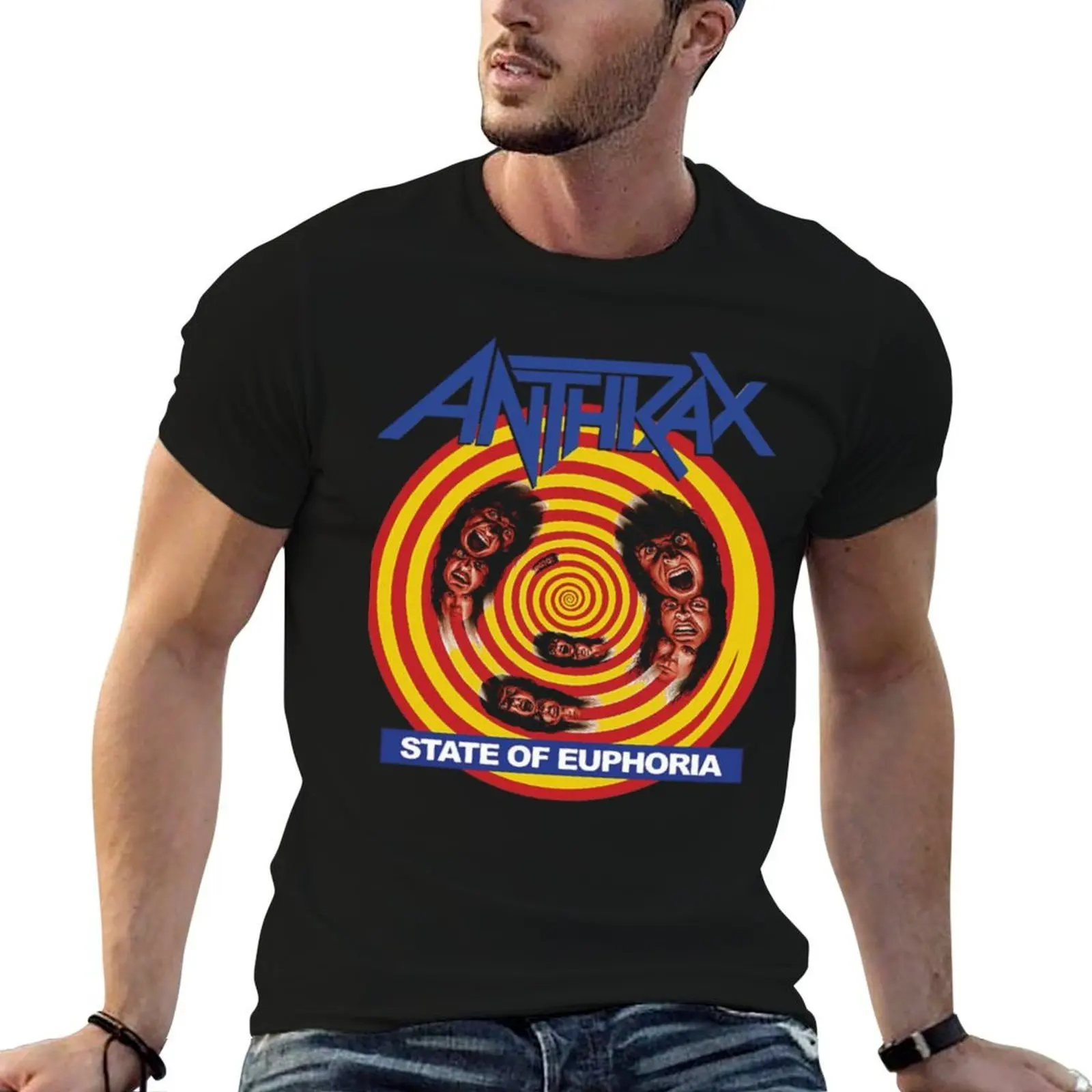 T-shirt Anthrax State of Euphoria, grande taille, coupe ample