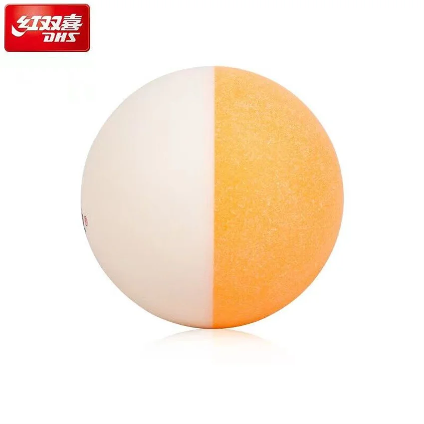 DHS Table Tennis Balls D40+ Top New Material Yellow and White Double Color Ping Pong Balls For Competition