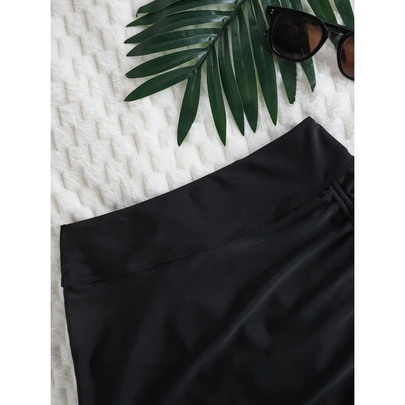 2025New الرباط الرياضة تنورة التخسيس غطاء الورك المضادة للتعرض الدانتيل تقليم التخسيس السباحة تنورة