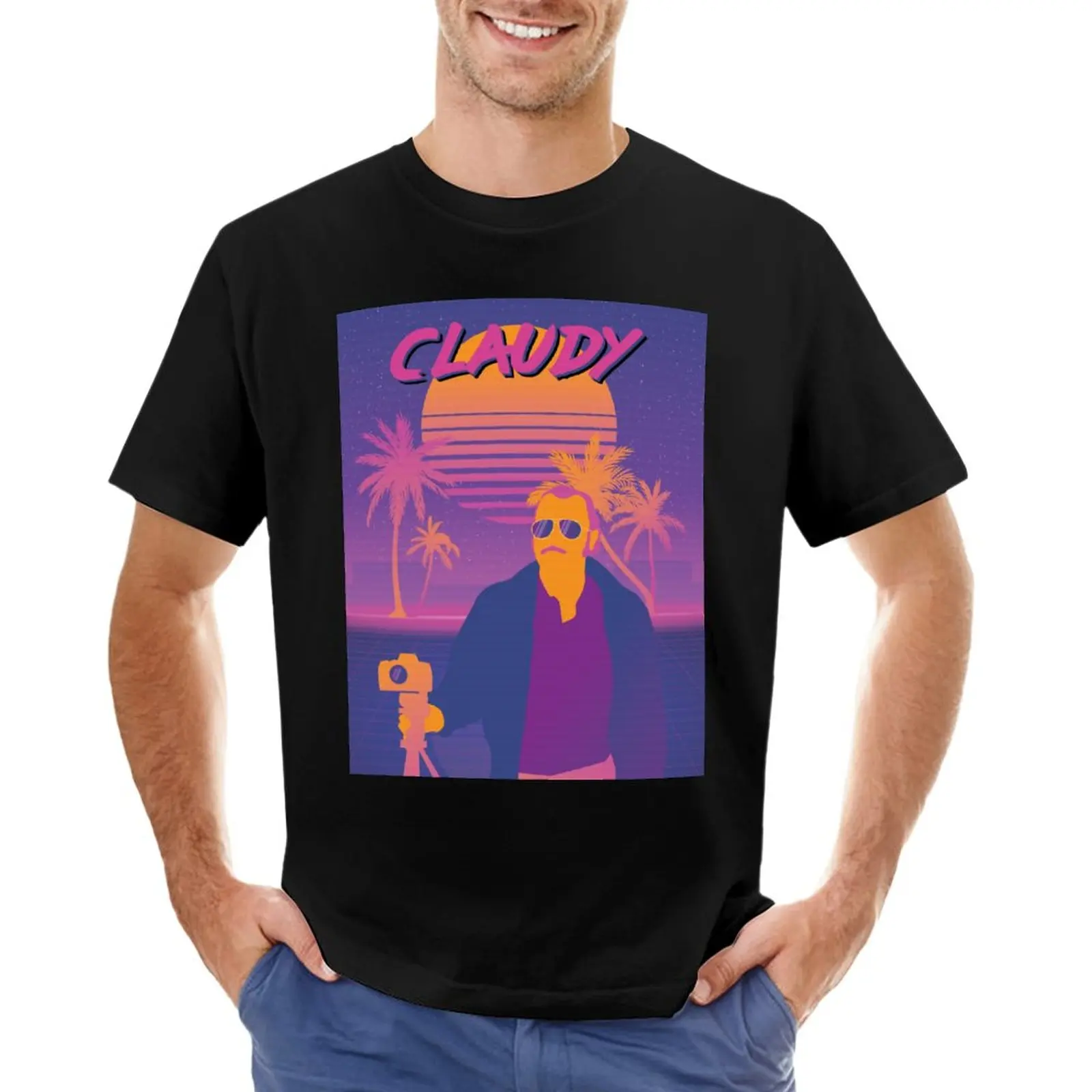 

Claudy - Synthwave - Dikkenek T-Shirt quick drying tees anime clothes hippie clothes black t shirts for men