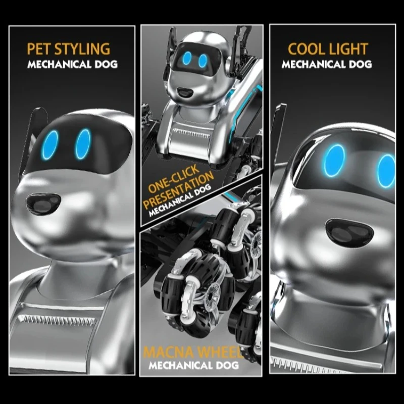 S50 インテリジェントロボット犬 ジェスチャー感知 変形 八輪スタント リモコンカー おもちゃ 子供向け クリスマスプレゼント