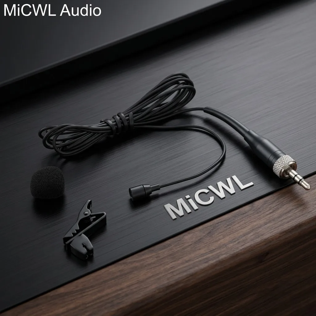 Professional Tie Clip-On Lavalier Microphone for Sennheiser G3 G4 Wireless System, 3.5mm Locking Jack, Black