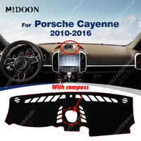Car Dashboard Cover For Porsche Cayenne 958 2010 2011 2012 2013 2014 2015 2016 GTS Dash Mat Anti-UV Carpets Car Accessories