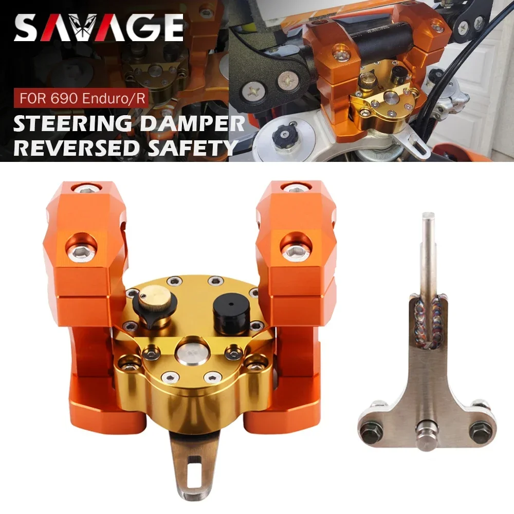 Steering Damper Stabilizer For 690 Enduro/R 2007-2023 / 690 SMC R 2011-2023 Motorcycle Accessories Handlebar Riser Clamp Bracket