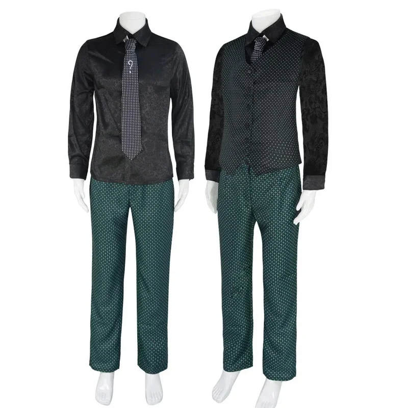 Gotham Sezon 5 Strój Cosplay Riddler Edward Nygma Kostium Halloween Boże Narodzenie Uniform