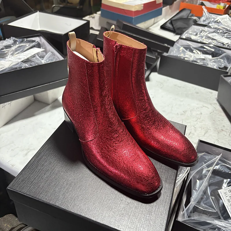 Ботинки челси, молодежные, модные, модные и индивидуальный стиль из Европы и Америки. Острый носок, доступный в порядке.