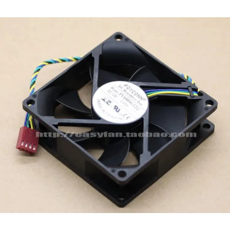 JFG For FOXCONN PVA080G12Q 8cm 8025 12V0.65A 4PIN PWM Cooling Fan
