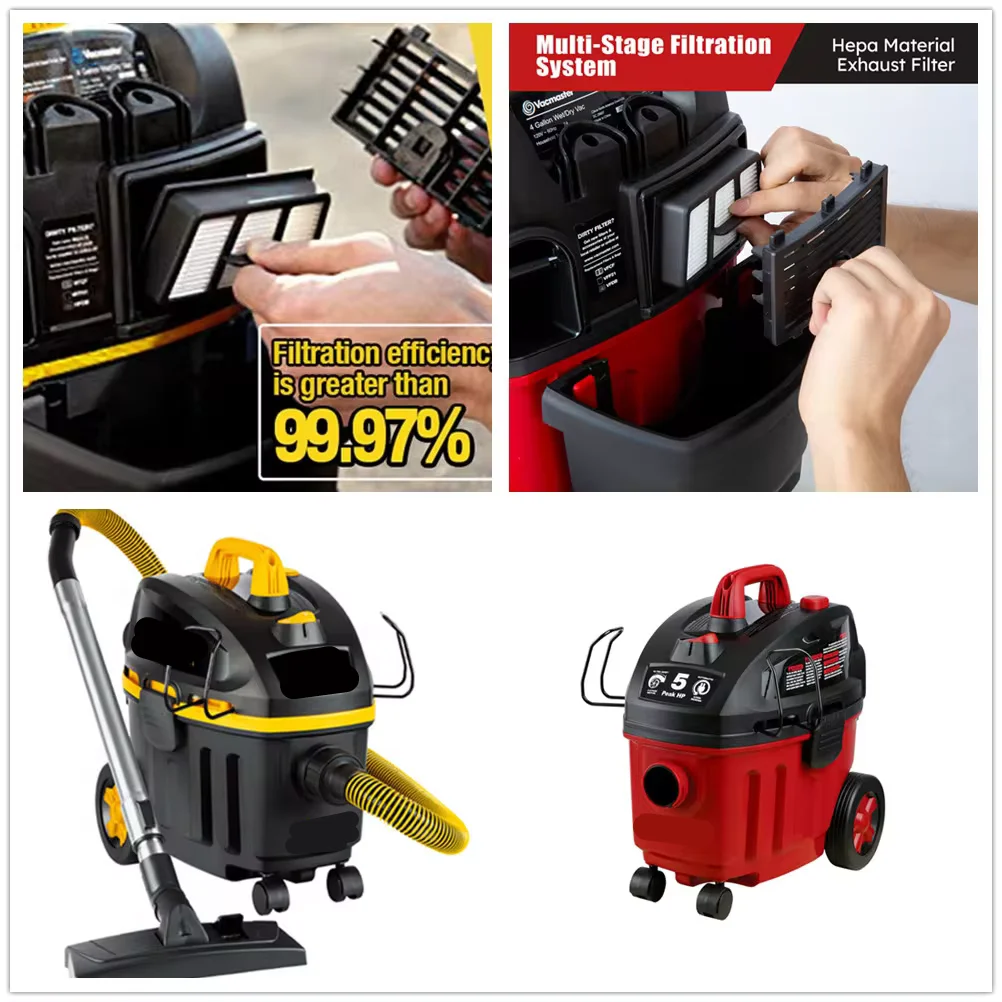 فلتر Hepa متوافق مع Vacmaster ، مكنسة كهربائية رطبة وجافة ، vf15hj و VF408 ، مجموعة واحدة