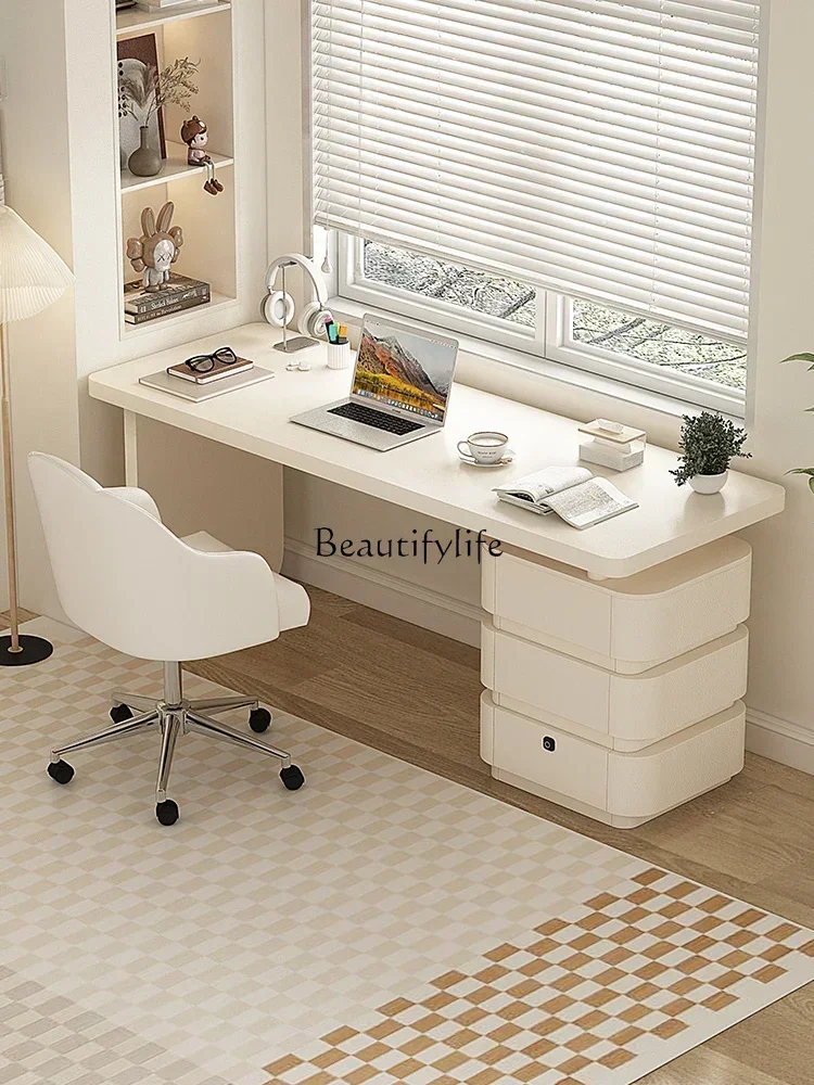 

LJY*retro cream style desk light luxury living room table