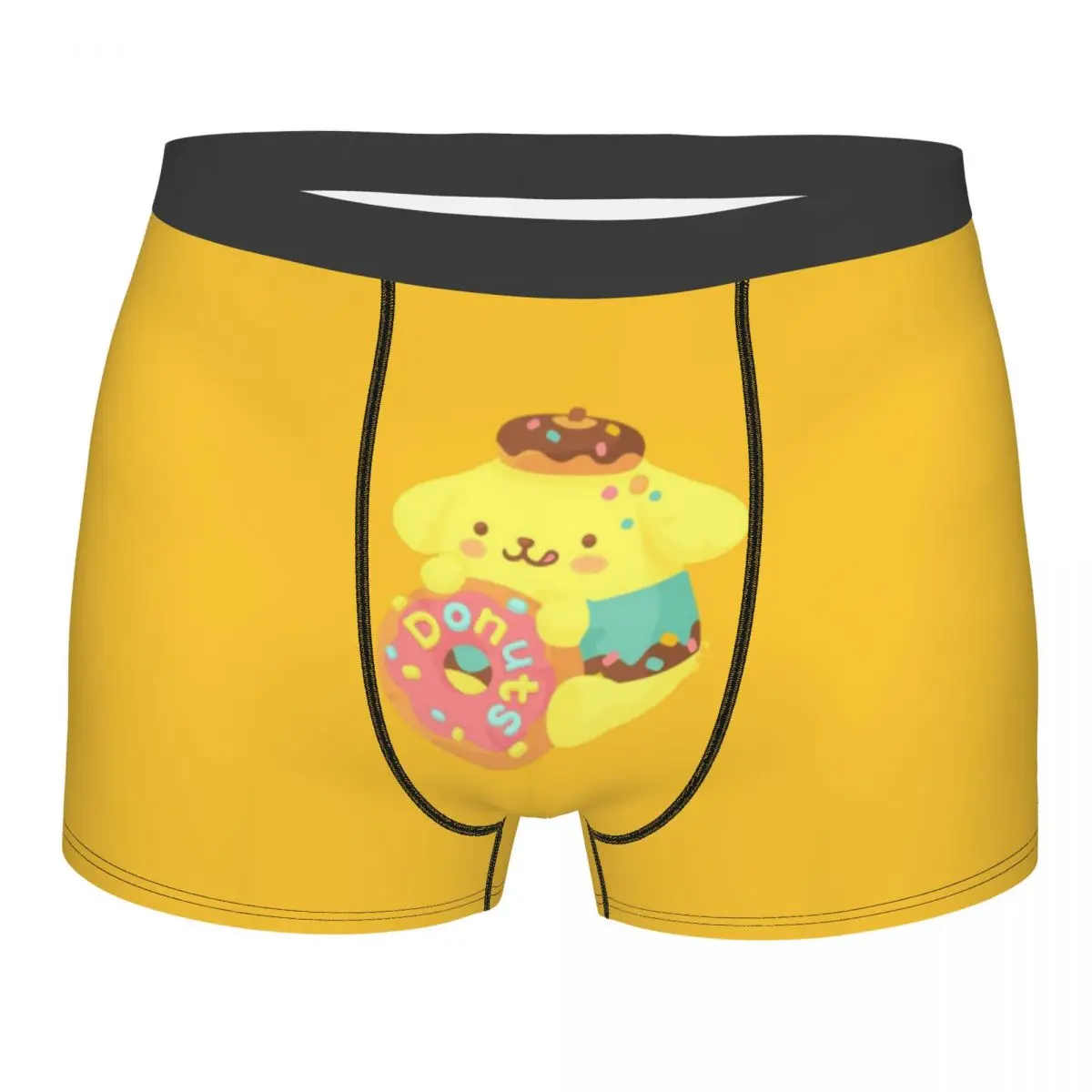 

Модные боксеры с героями мультфильмов аниме Pom Pom Purin, шорты, мужские трусы, удобные трусы, нижнее белье
