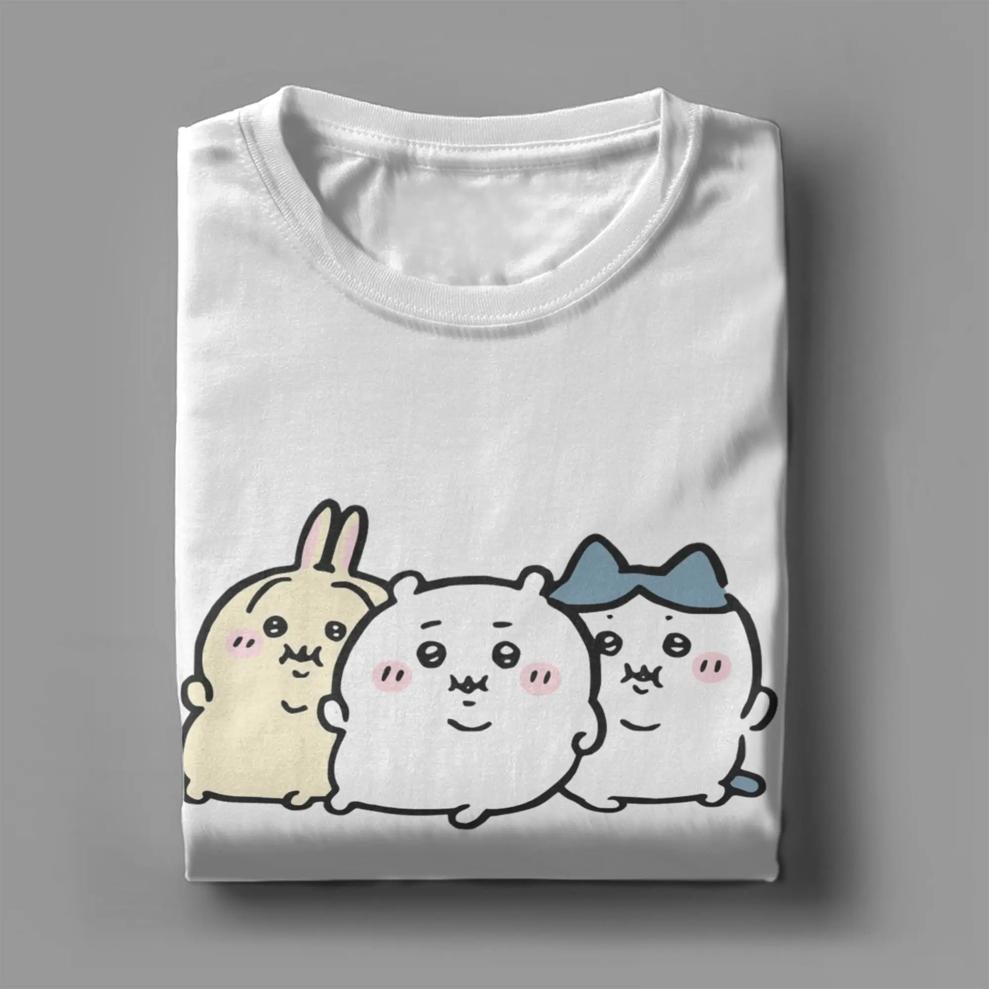 تي شيرت ريترو تشي كاواسا هاتشيوير أوساجي جائع أكل الطعام تي شيرت كامل الدهون للرجال والنساء قطع علوية صيفية قطنية 100%