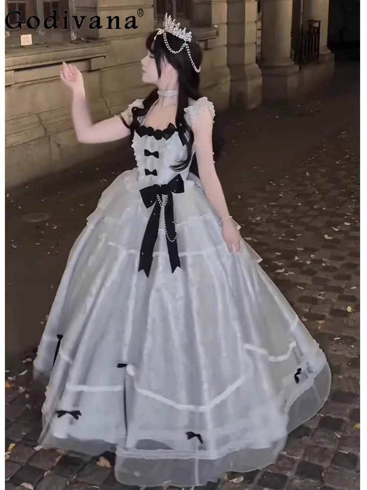 

Japanese Original Dream Elegant Lady Lolita Evening Dress Student Bar Mitzvah Bow Princess Dress Jsk Suspender Dresses