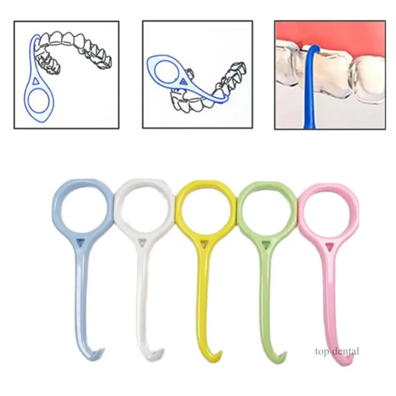 

Dental Plastic Invisible Retainer Retriever Romove Tool Aligner Take Off Brace Mixed Color 100Pcs