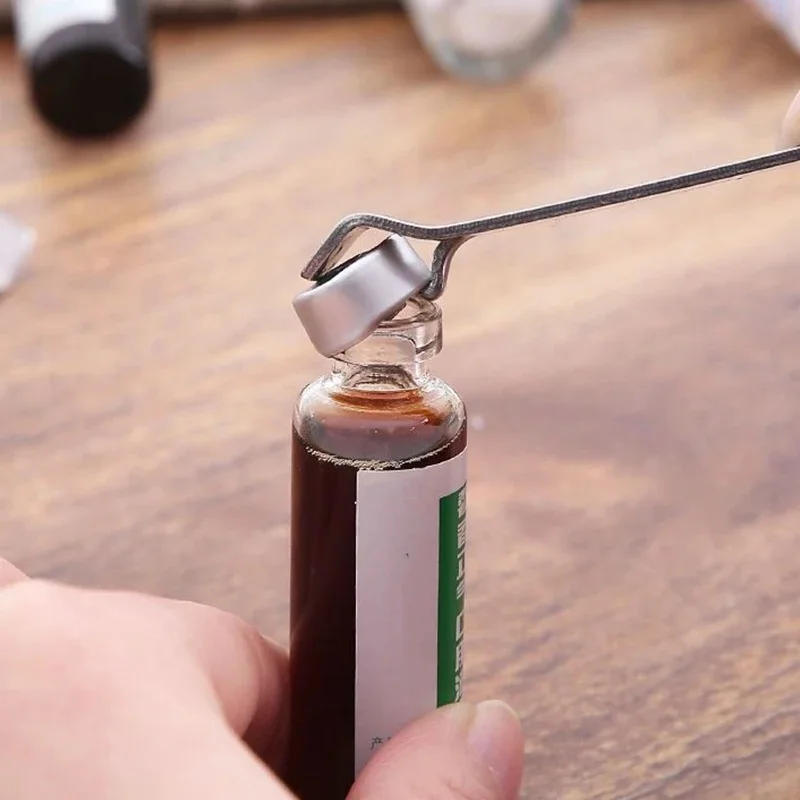 1/5Pcs Stainless Steel Oral Liquid Vial Opener Nurse Doctor Medical Tool Portable Ampule Bottle Can Opener Kitchen Accessories