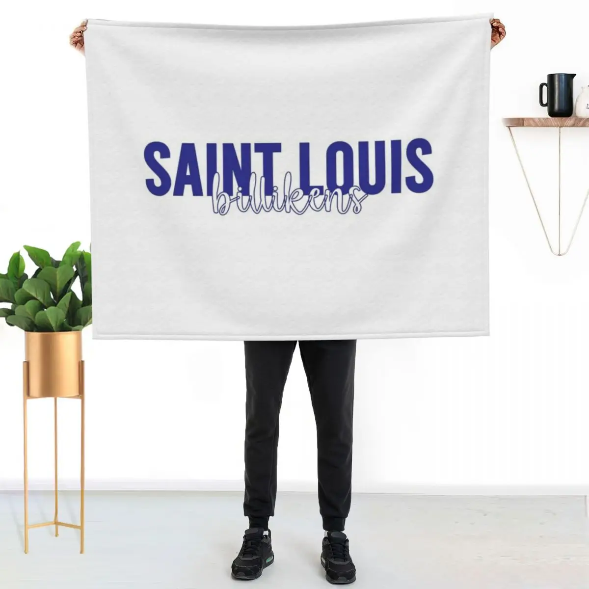 saint louis university billikens Throw Blanket Portable Lightweight Blanket for Travel Camping