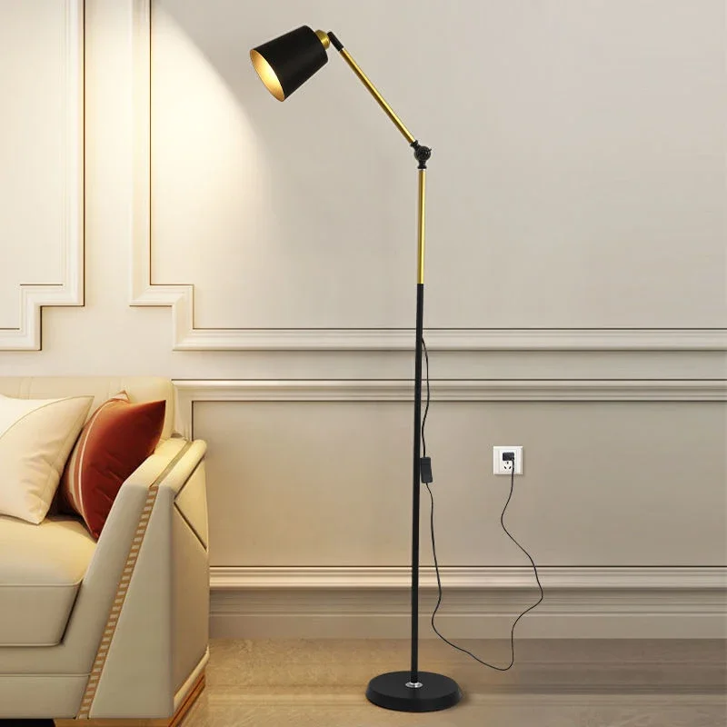 Multi-function Dimmable Remote Control Floor Lamp LED Eye-care Reading Lamp Foldable Study Living Room Bedroom Vertical Light